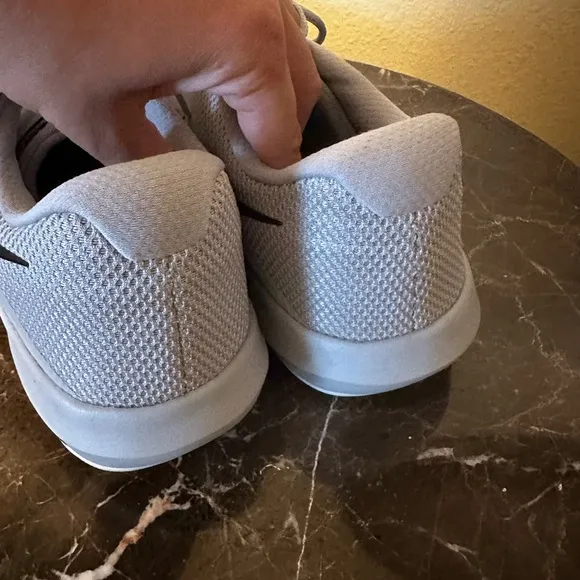 Gray Nike sneakers