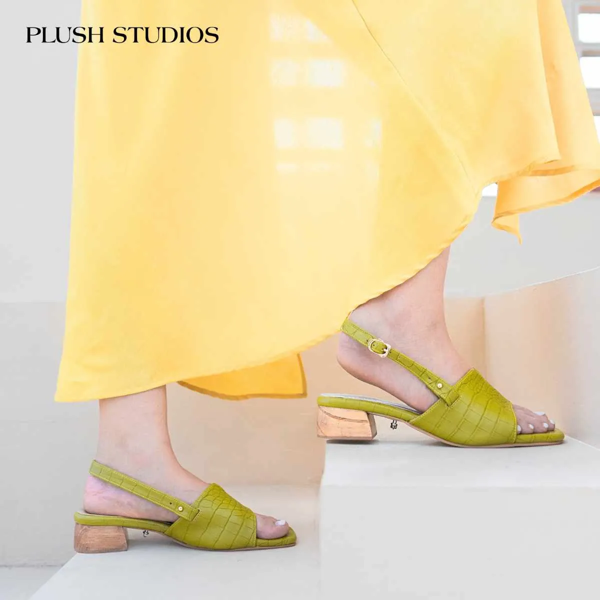 Iris Sandals 1.5" Light Olive Green