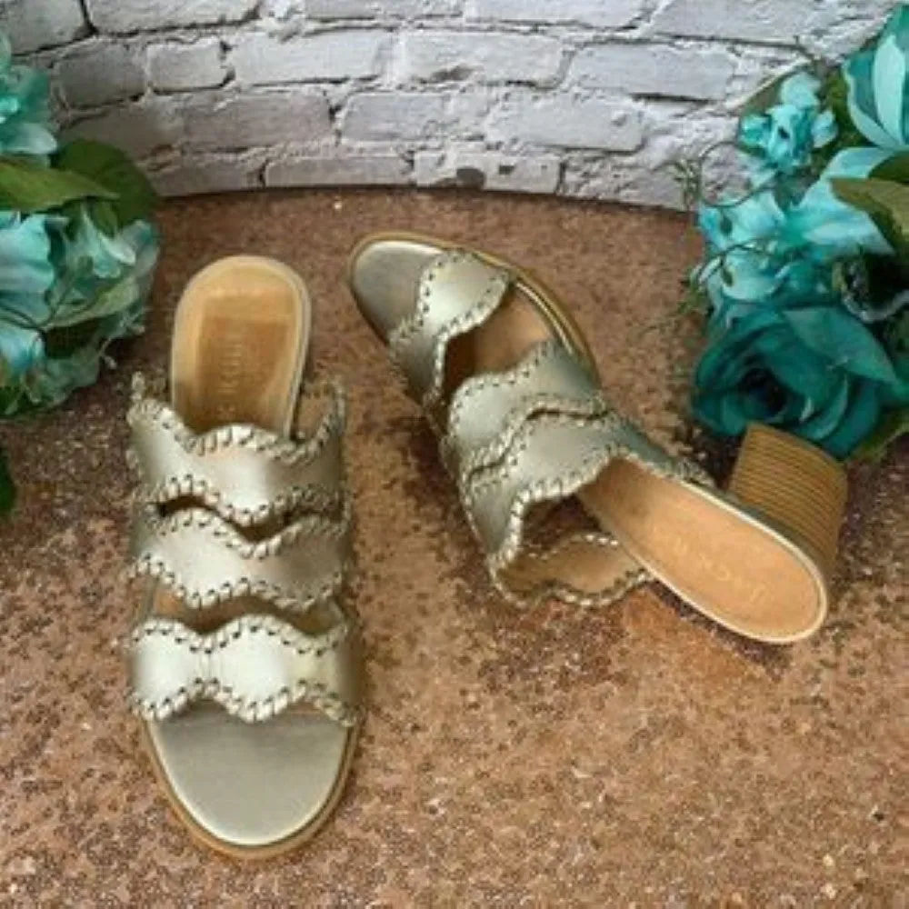 Jack Rogers Logan Mid Heel Sandals 6