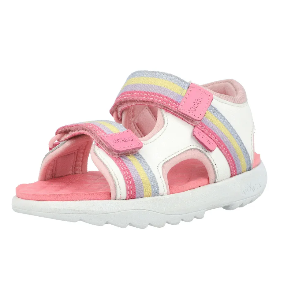 Kickers Kickster White Sandals for Kids