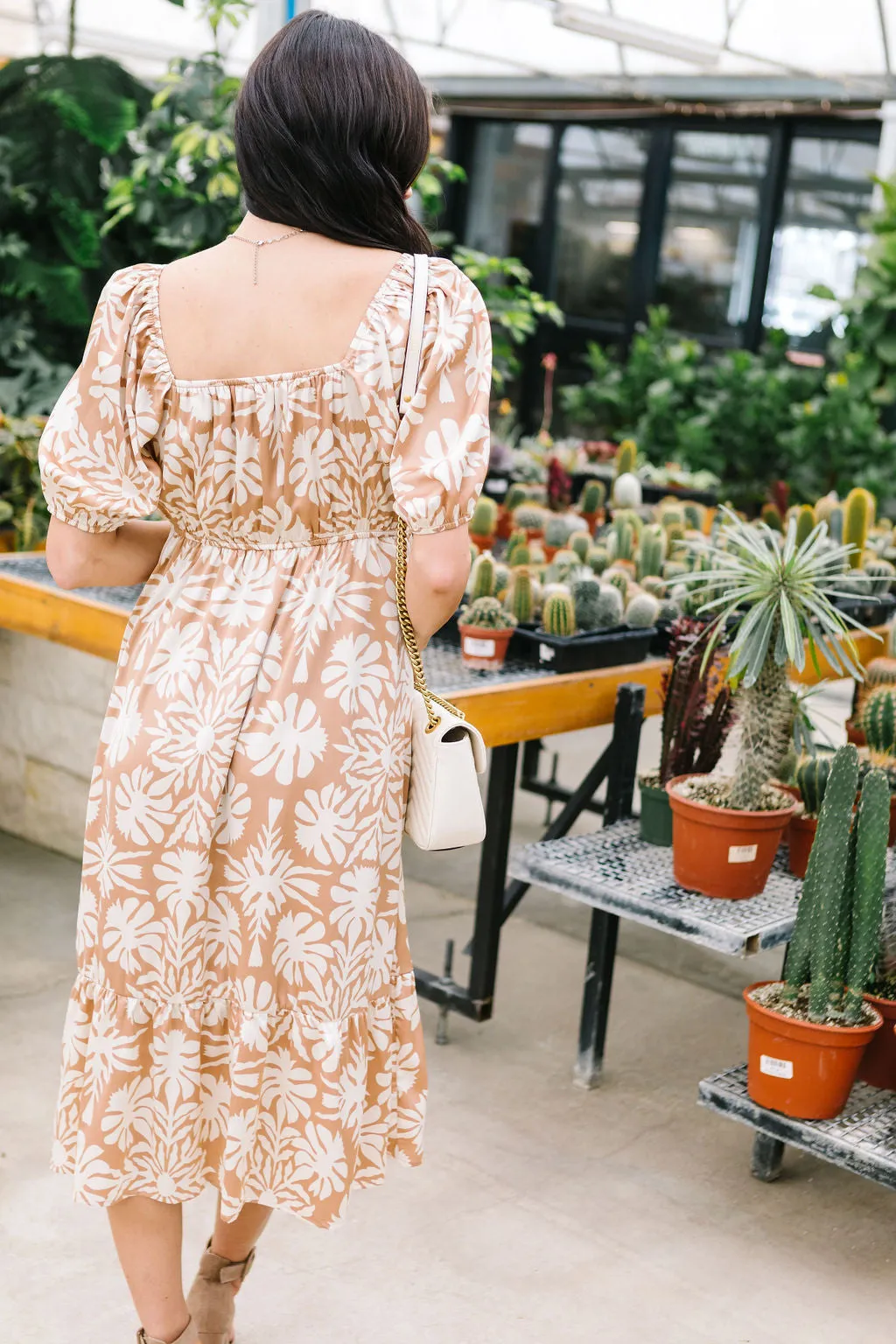 La Tierra Floral Midi Dress