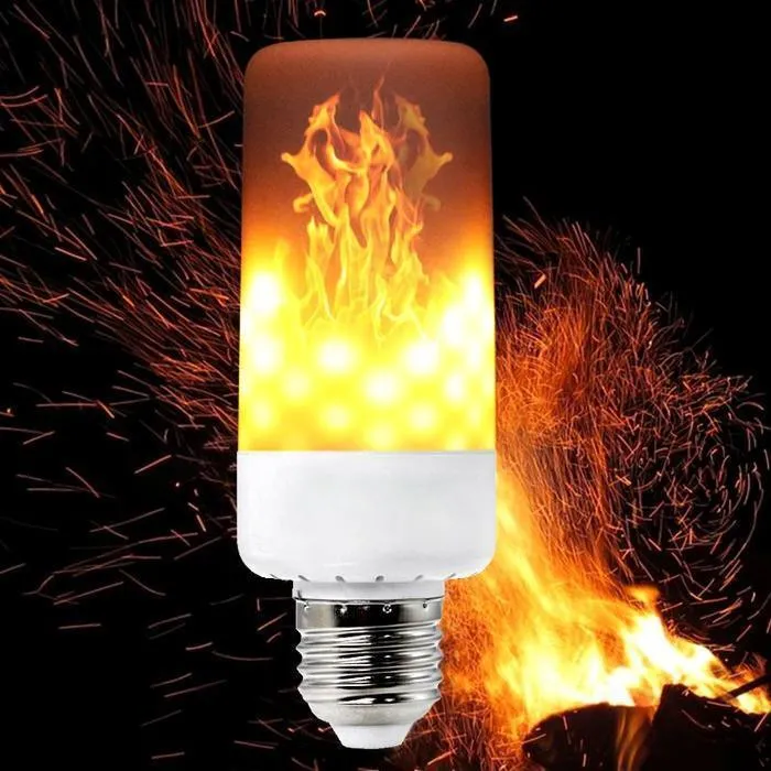 LED Flame Effect Flickering Fire Light Bulb with Gravity Sensor