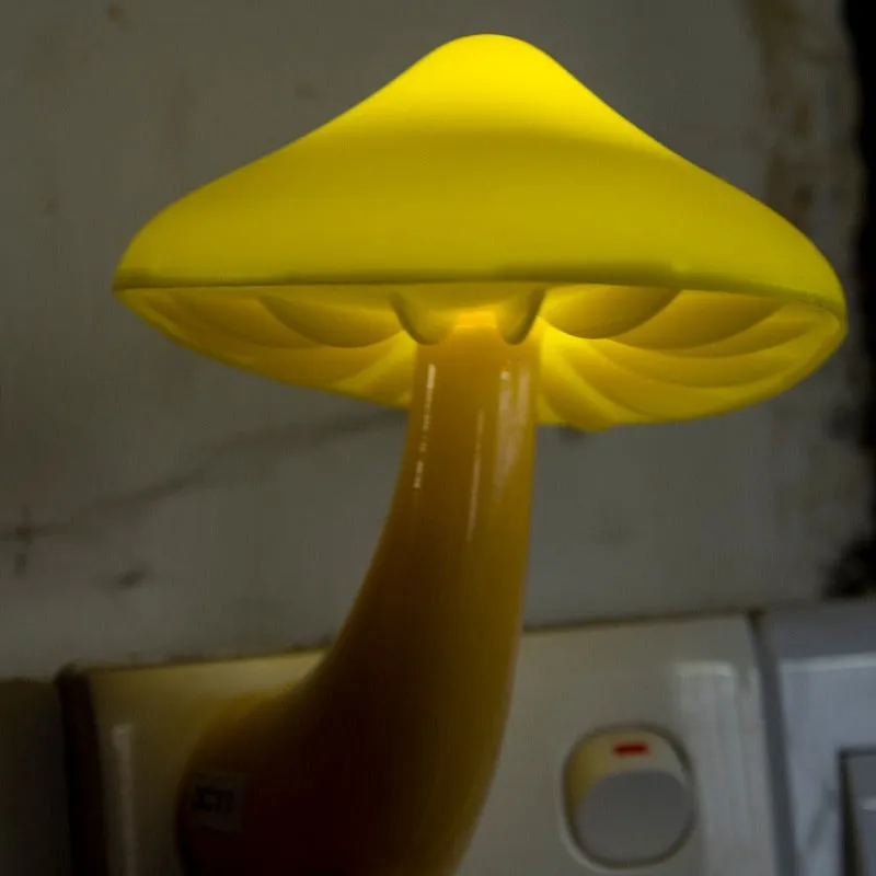 LED Mushroom Wall Socket Night Light