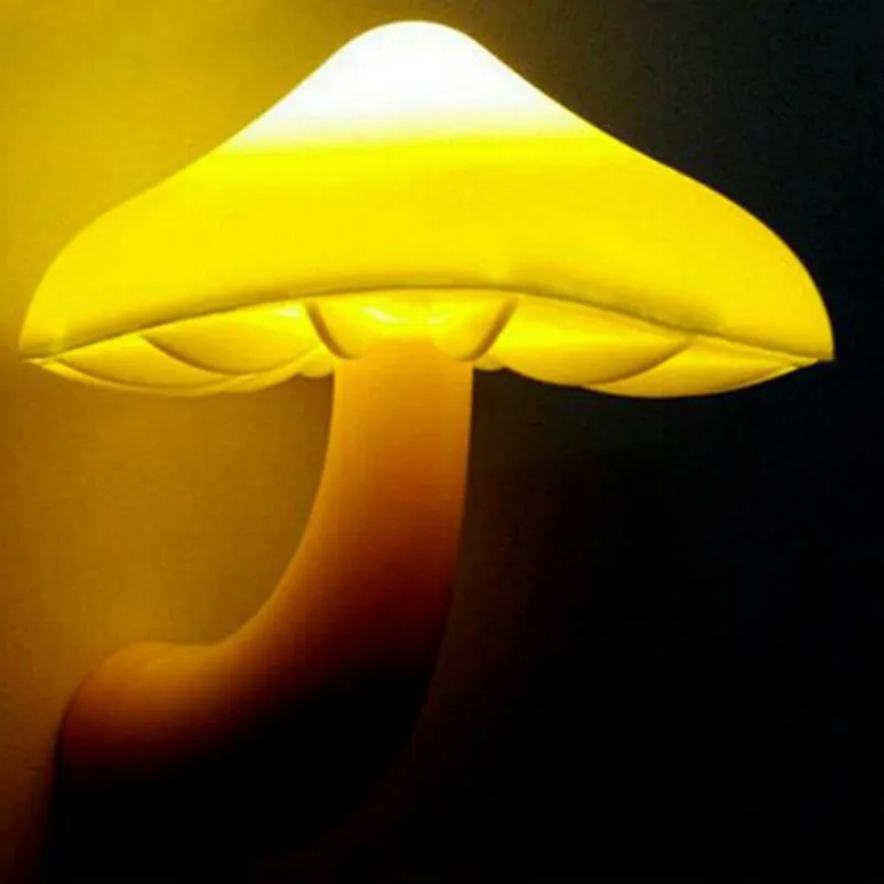 LED Mushroom Wall Socket Night Light