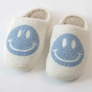 Light Blue Happy Slippers
