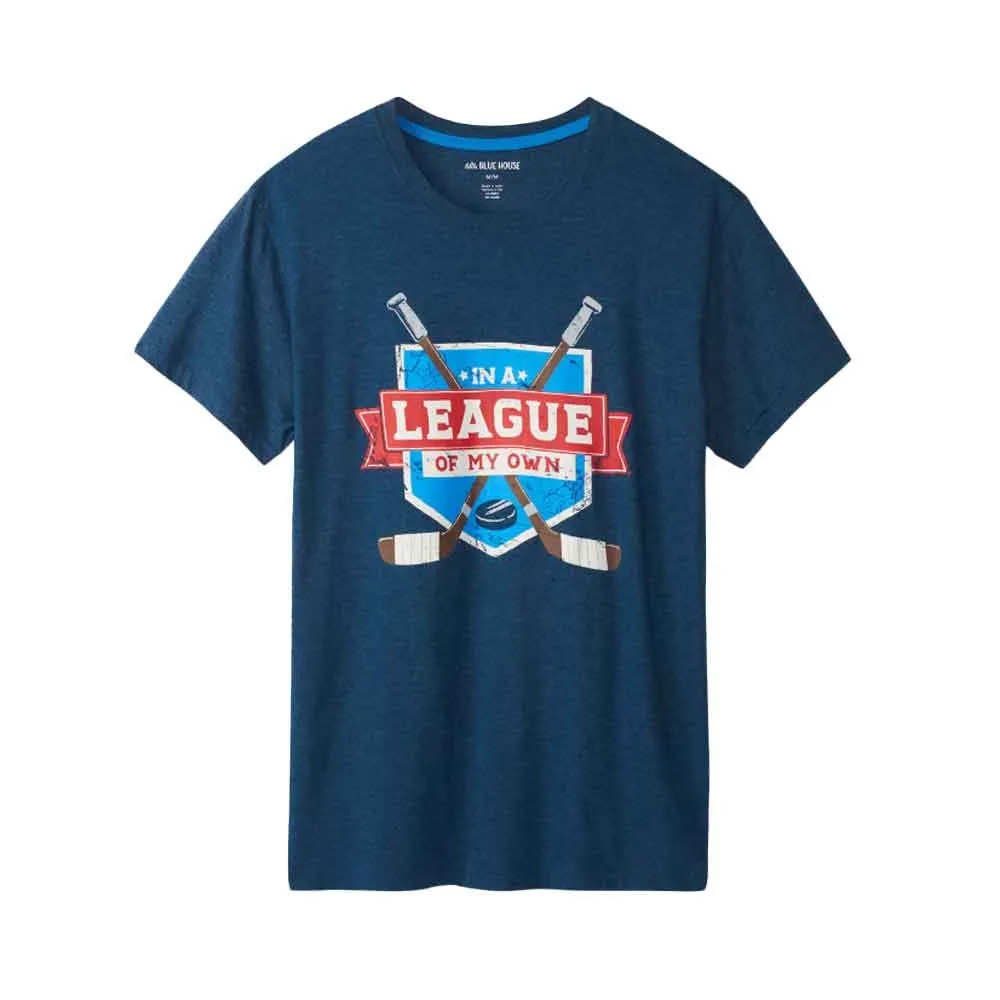 Little Blue House Men's Tee - Hockey League