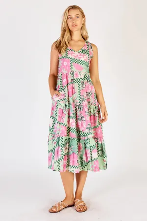 Lulalife Audrey Tiered Midi Sea