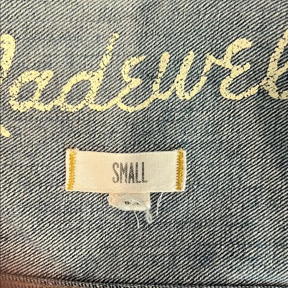 Madewell Blue Denim Jacket Size Small
