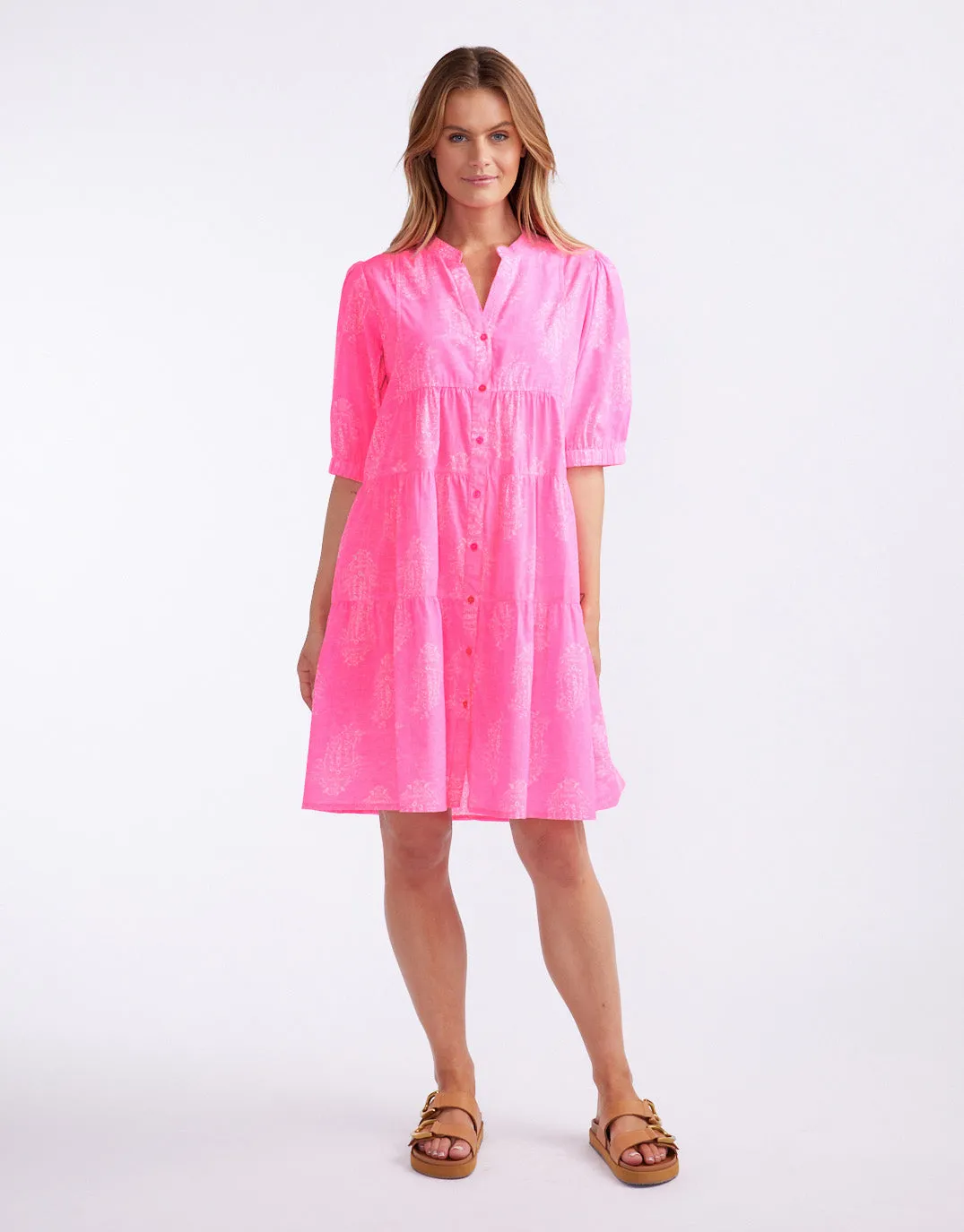 Marilyn Mini Dress - Shrine Pink