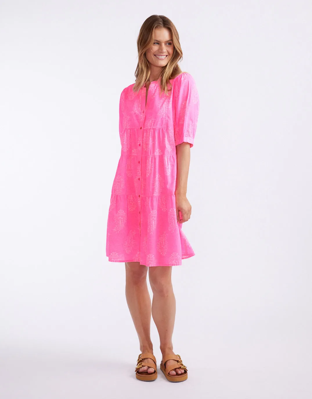 Marilyn Mini Dress - Shrine Pink