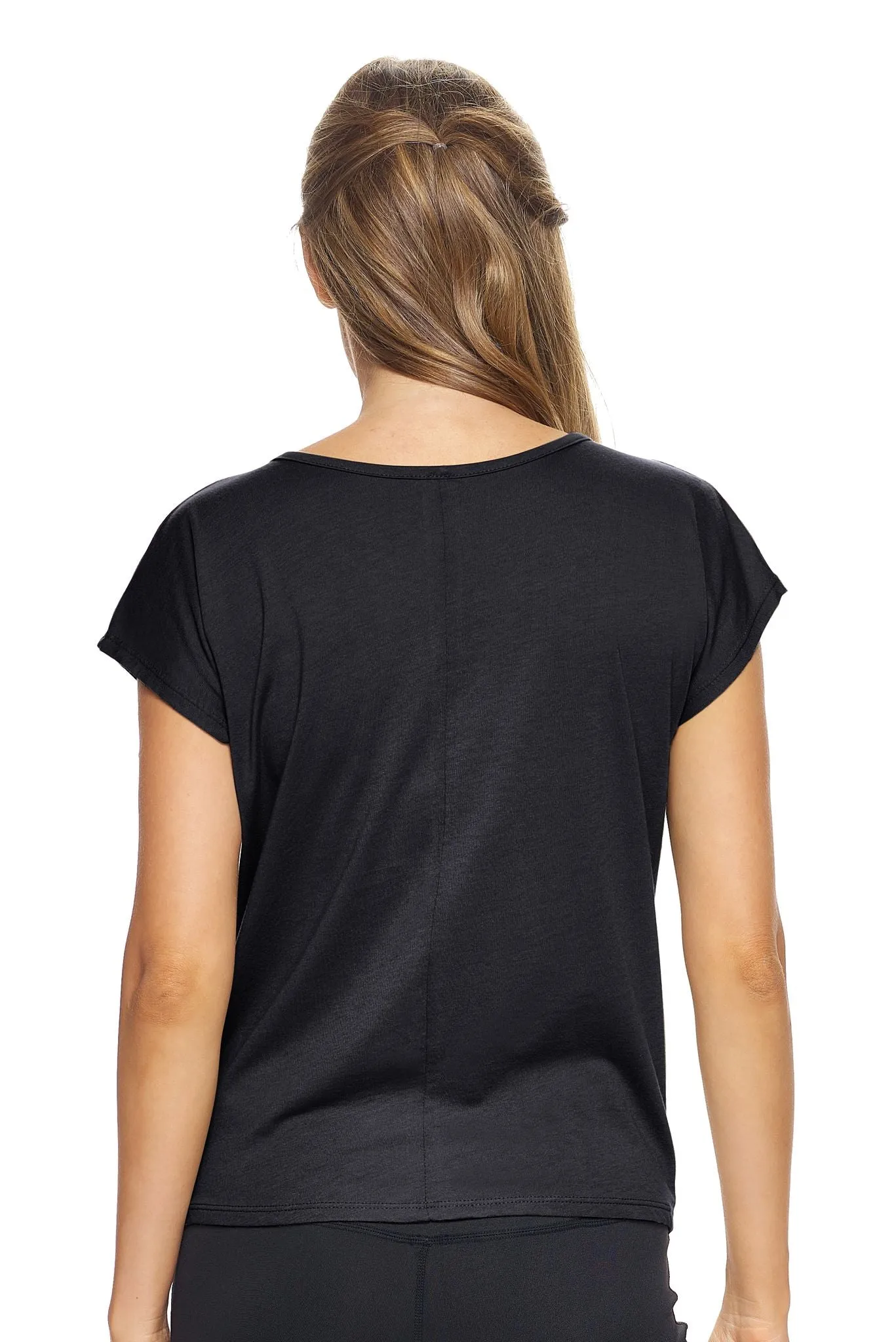 MC273 MoCA™ Split Front Tie Tee