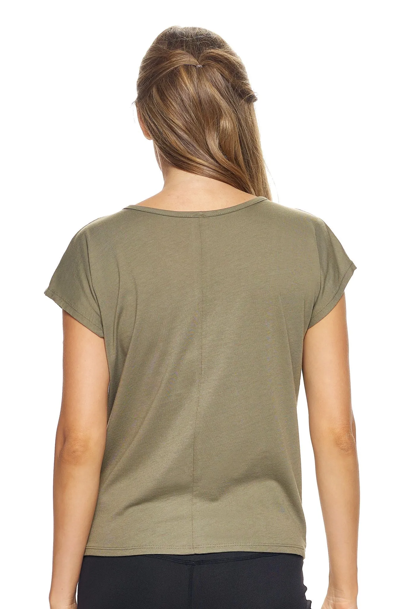 MC273 MoCA™ Split Front Tie Tee