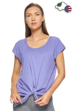 MC273 MoCA™ Split Front Tie Tee