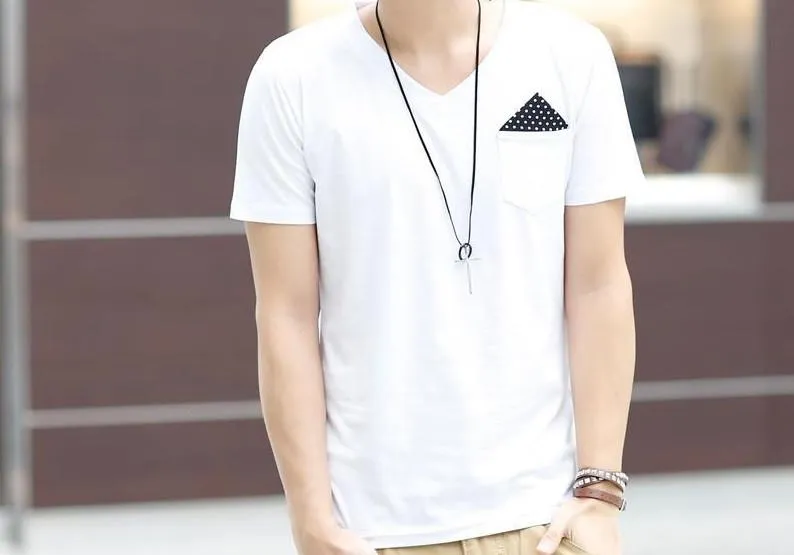 Men's Casual Pocket Decoration T-Shirt