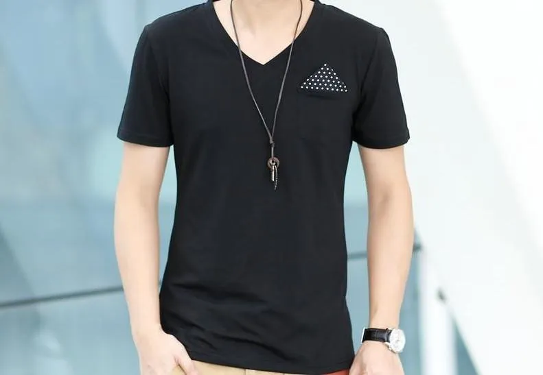 Men's Casual Pocket Decoration T-Shirt