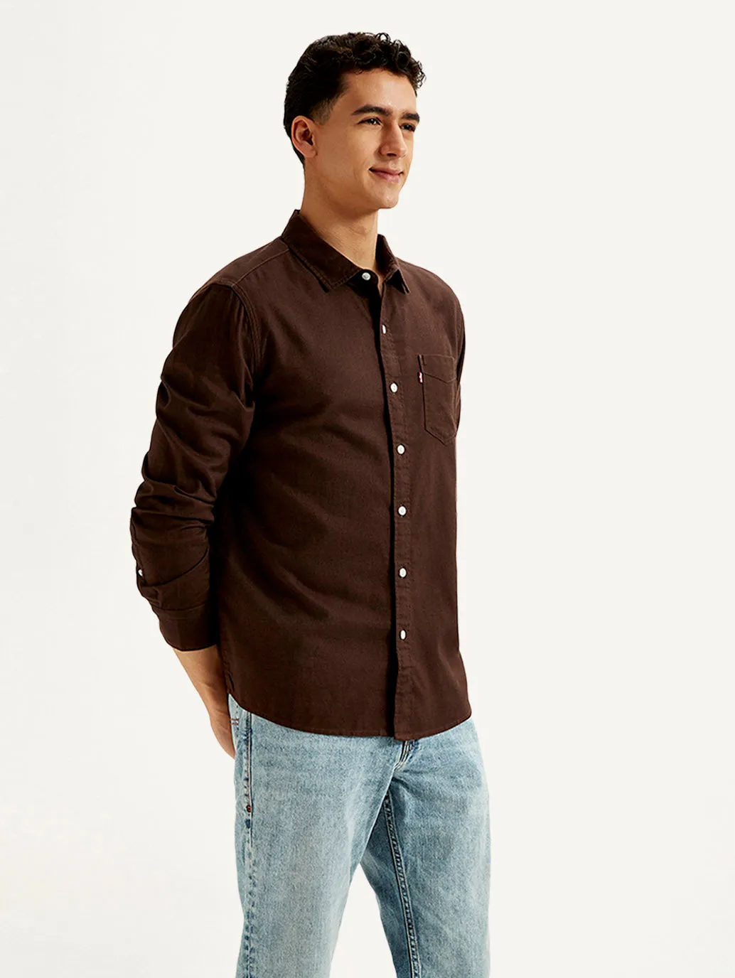 Men's Solid Slim Fit Oxford Shirt