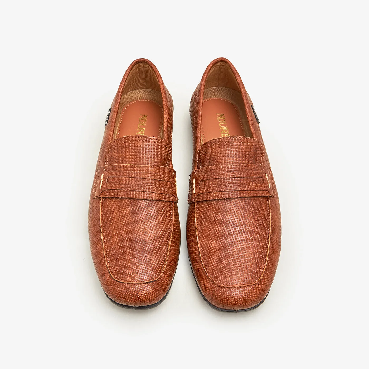 Men's Textured Loafers