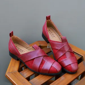 NICHE Burgundy Nawab Designer Sandal