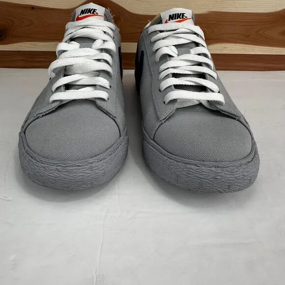 Nike ID Blazer Women's Low Sneakers Gray/Navy‎ with logo GO HR size 10
