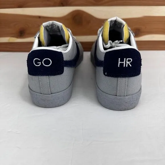 Nike ID Blazer Women's Low Sneakers Gray/Navy‎ with logo GO HR size 10