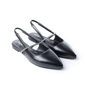Noir Luxe Flats