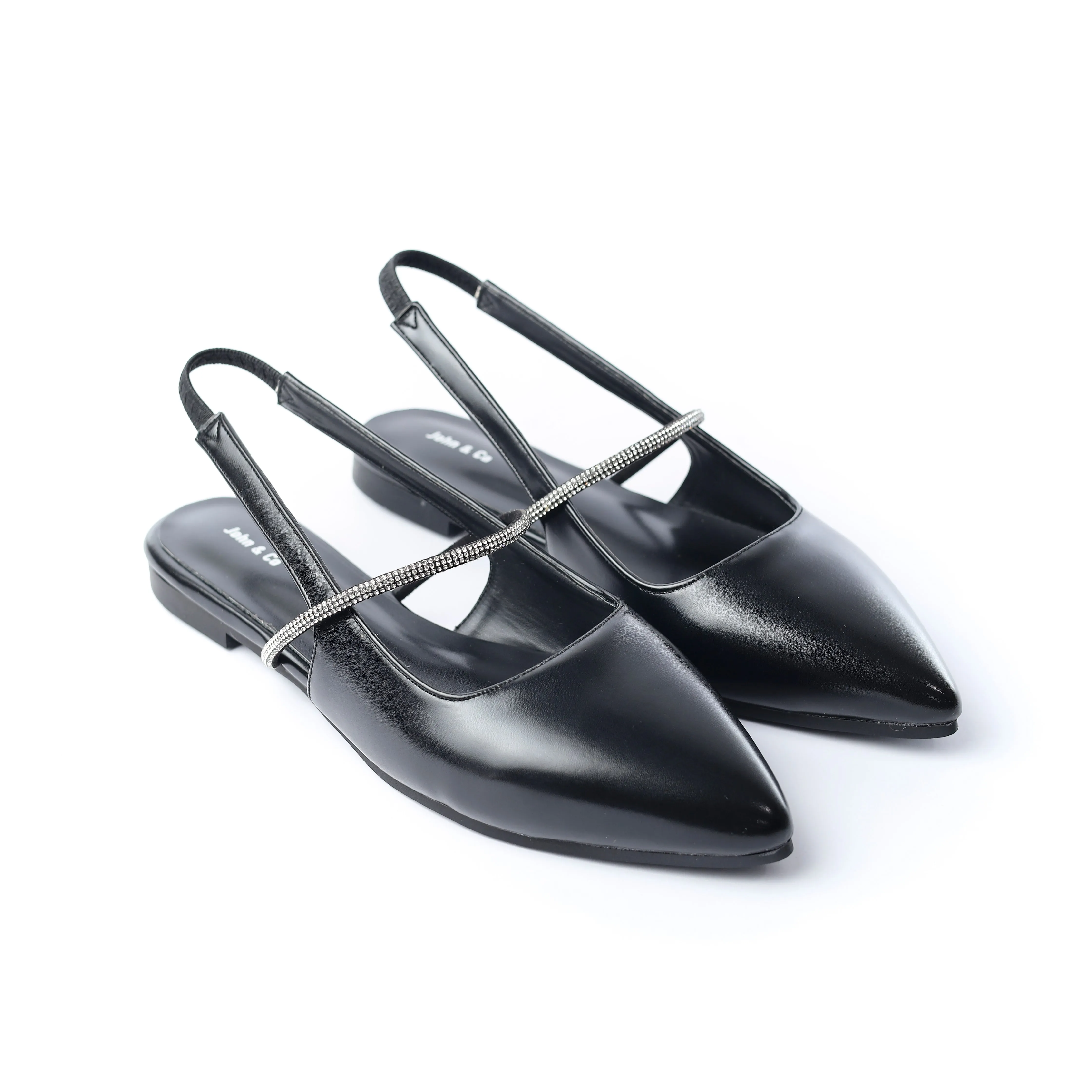 Noir Luxe Flats