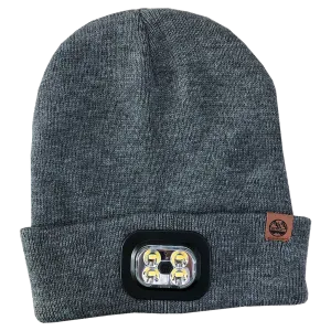Peaks LED Lighted Beanie Hat Grey -DS