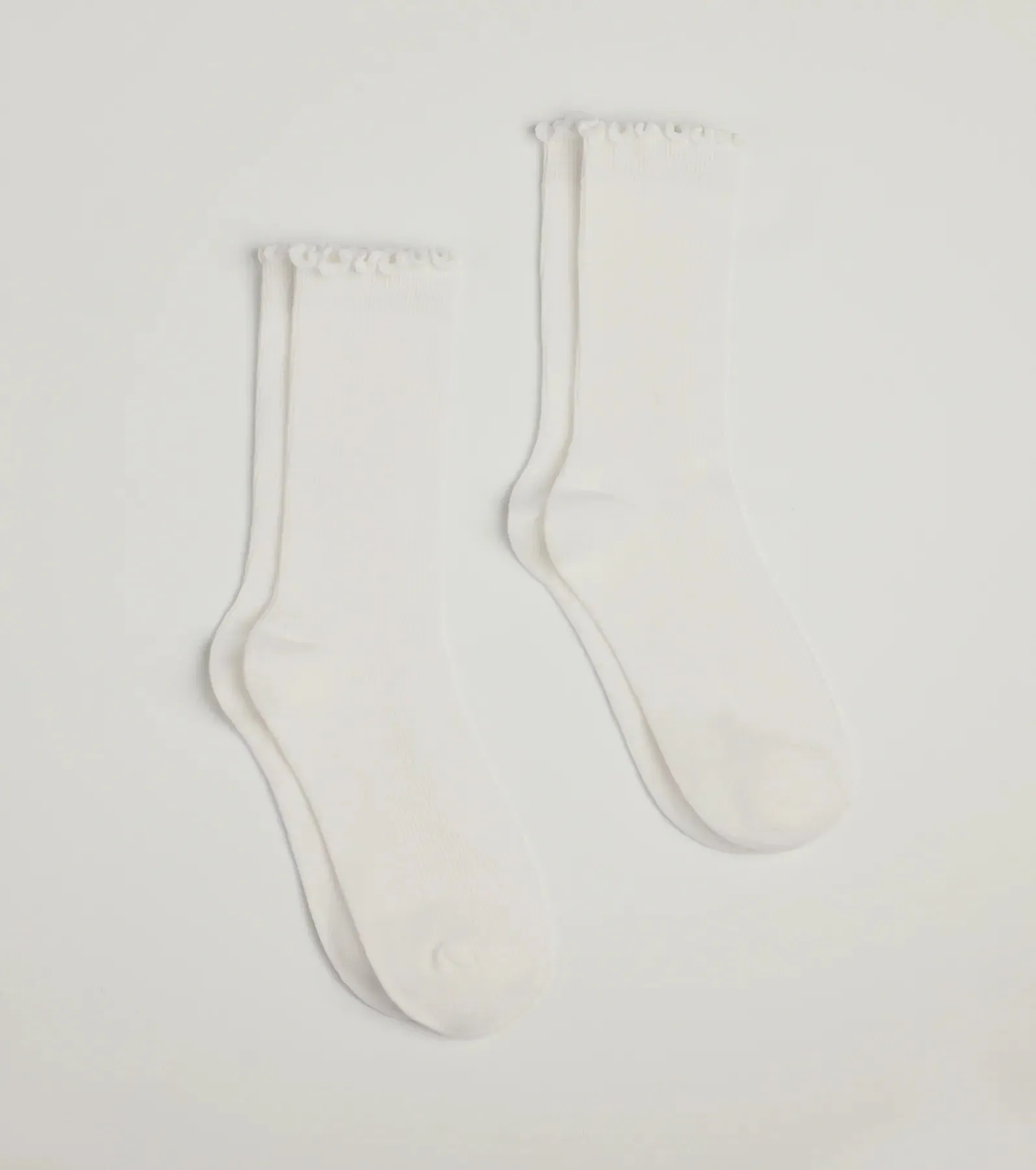 Perfect Set Two-Pack Ruffle Trim Socks