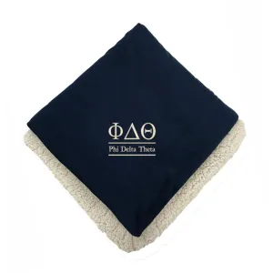Phi Delta Theta Sherpa Lined Blanket