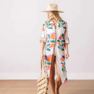 Pink Flower Alex Coverup