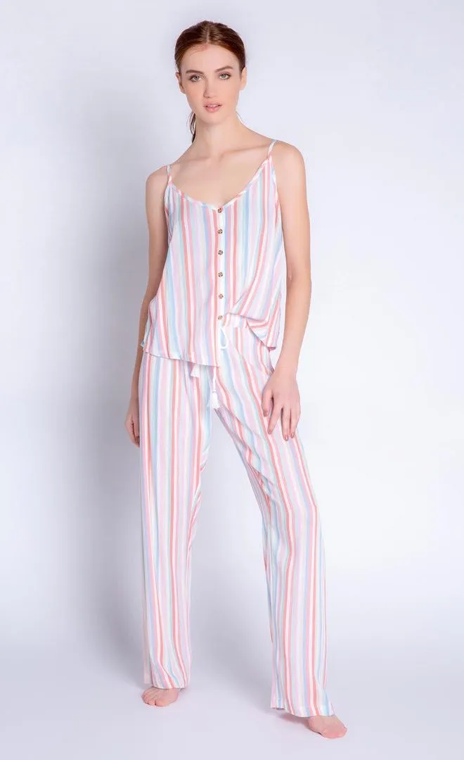 PJ Salvage Saturday Morning Stripe Set