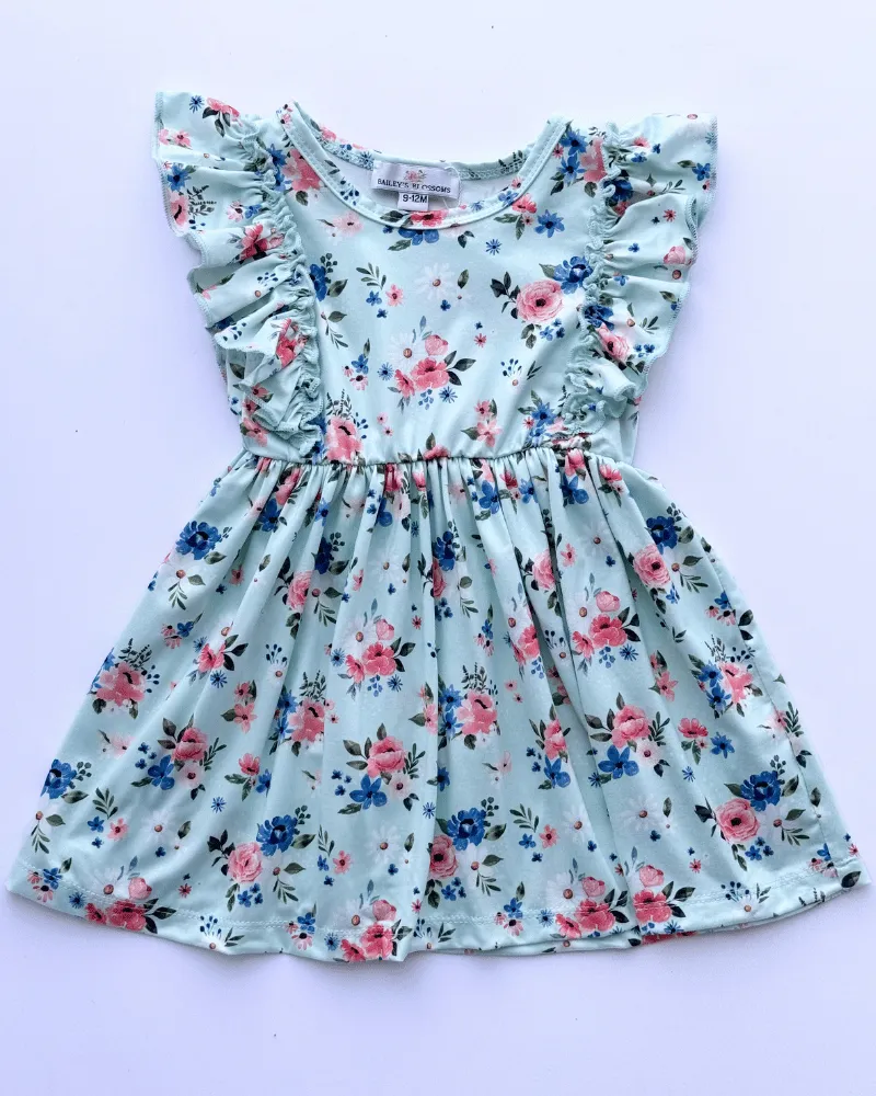 PREORDER! Zoey Ruffle Play Dress - Dainty Floral