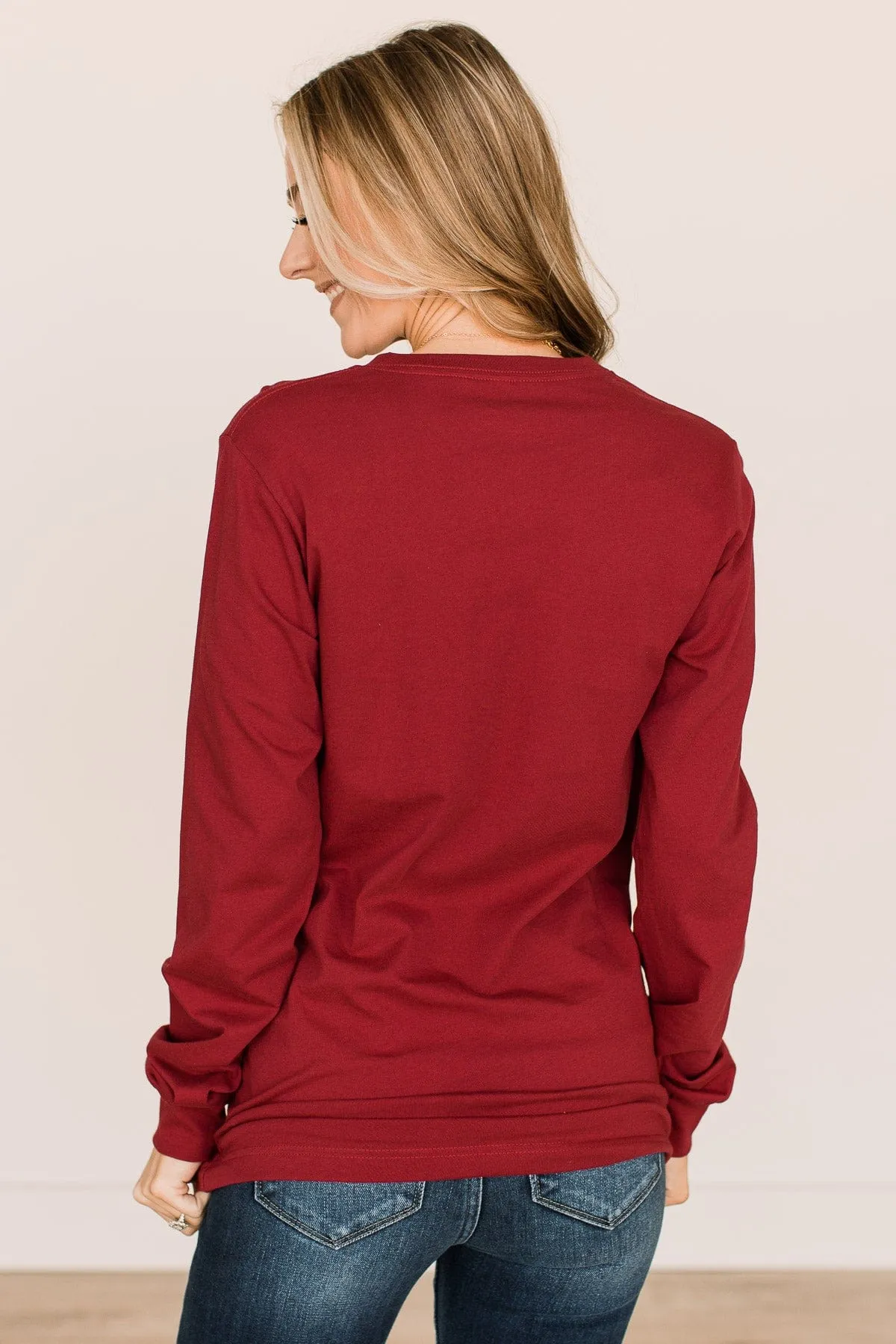 "Comfy & Cozy" Graphic Tee- Cardinal Red