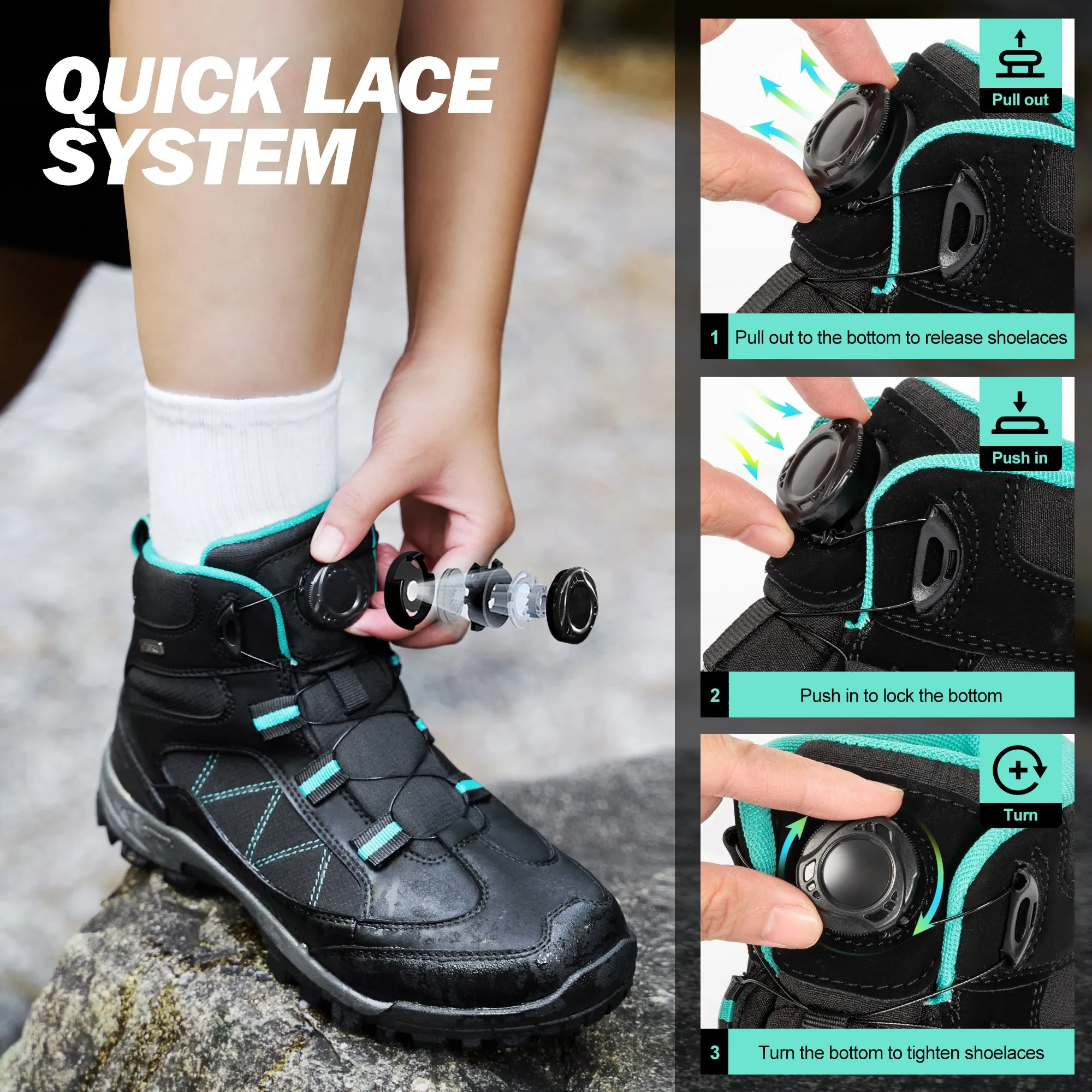 R CORD Women's Hiking Boots