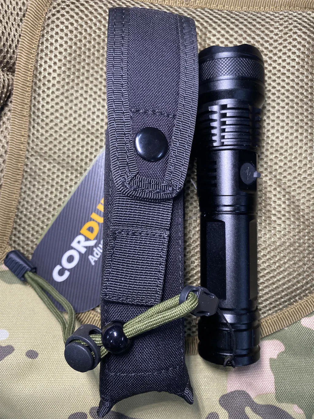 RECON GS2 Rechargeable  XH 3000 lumen Tactical LED Flashlight.