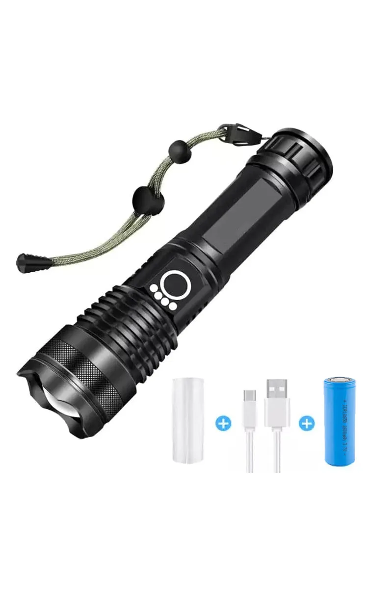 RECON GS2 Rechargeable  XH 3000 lumen Tactical LED Flashlight.