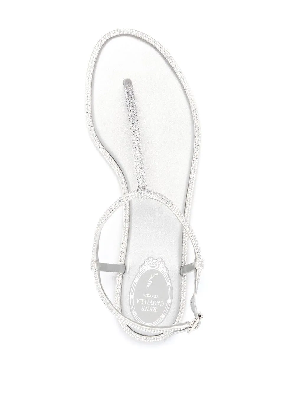 Rene' Caovilla Silver Sandals