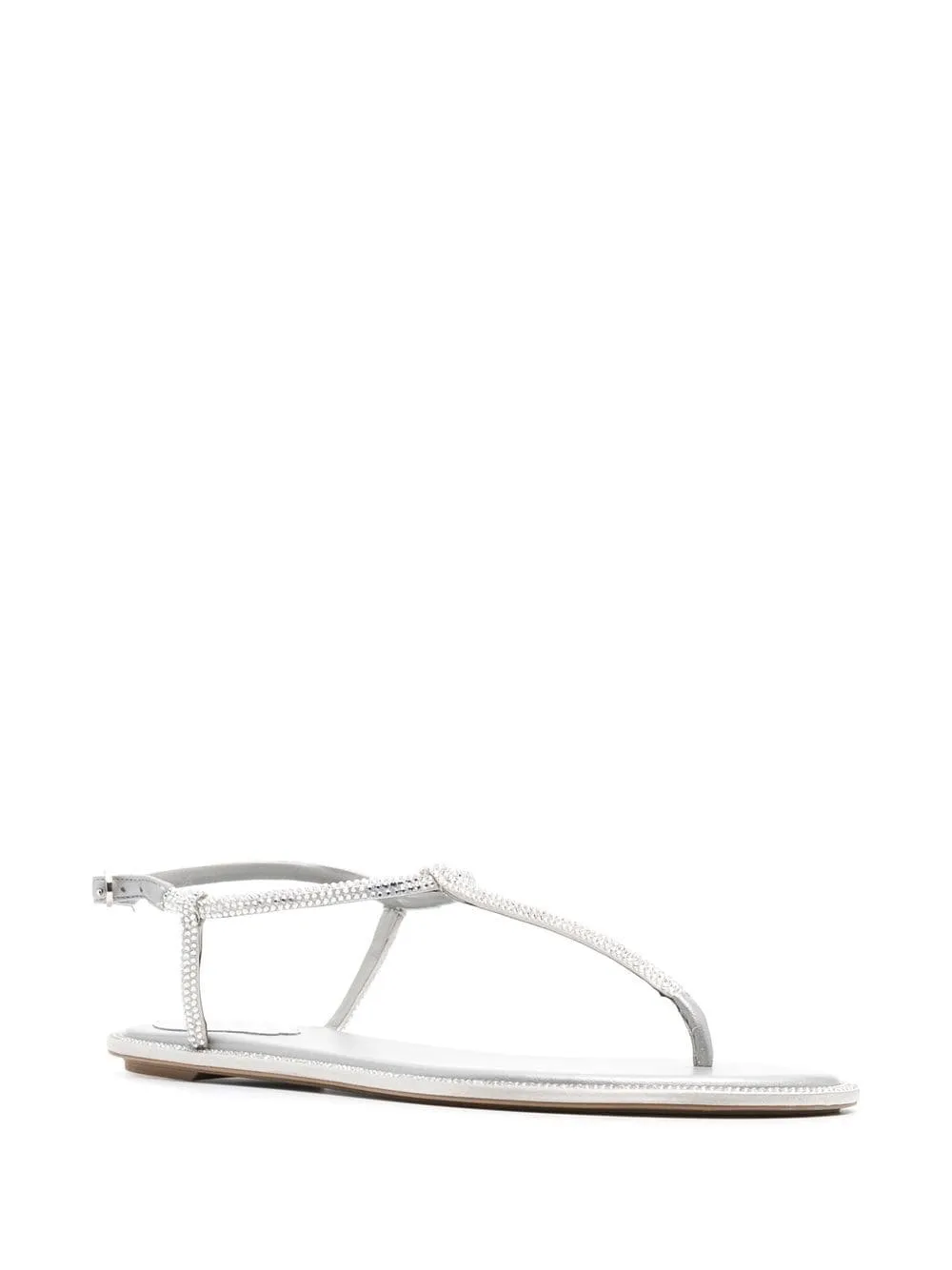 Rene' Caovilla Silver Sandals