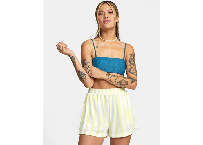 RVCA Beach Night Cozy Sawyer Lounge Women's Shorts Dust Yellow