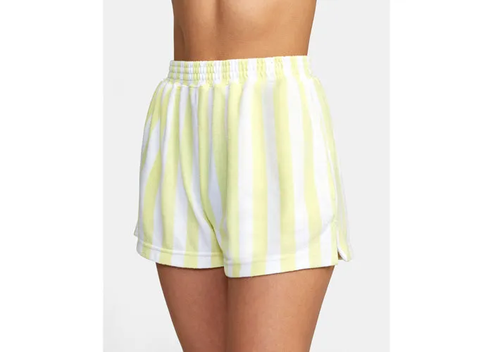 RVCA Beach Night Cozy Sawyer Lounge Women's Shorts Dust Yellow