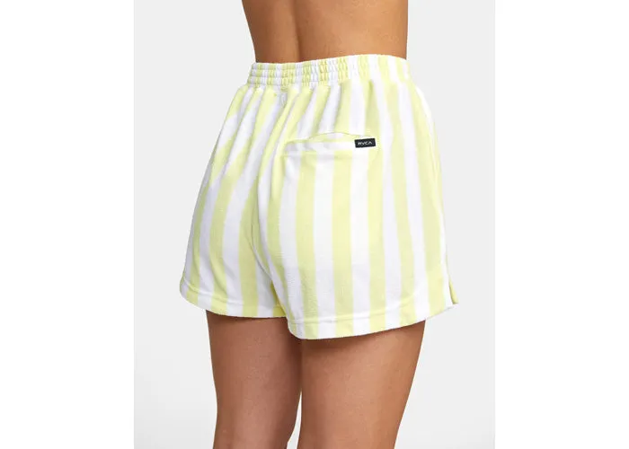 RVCA Beach Night Cozy Sawyer Lounge Women's Shorts Dust Yellow