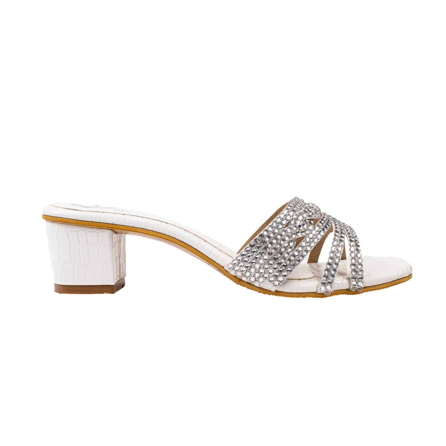 Salwa Heels S84H - White
