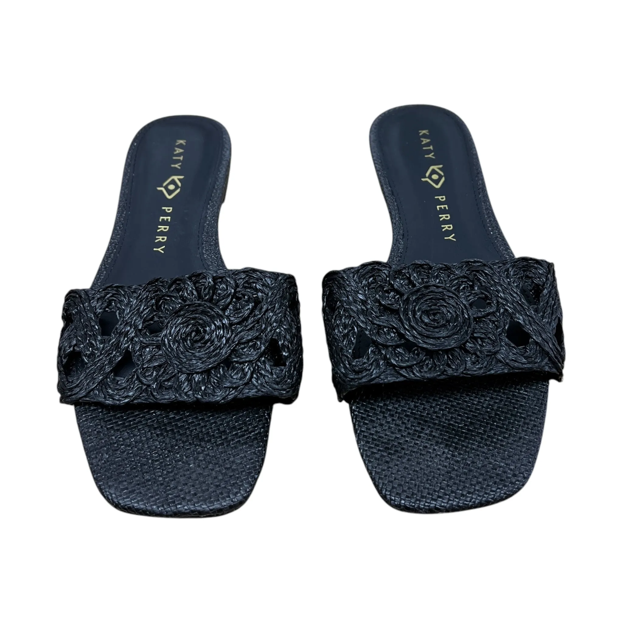 Sandals Flats By Kay Perry In Black, Size:7