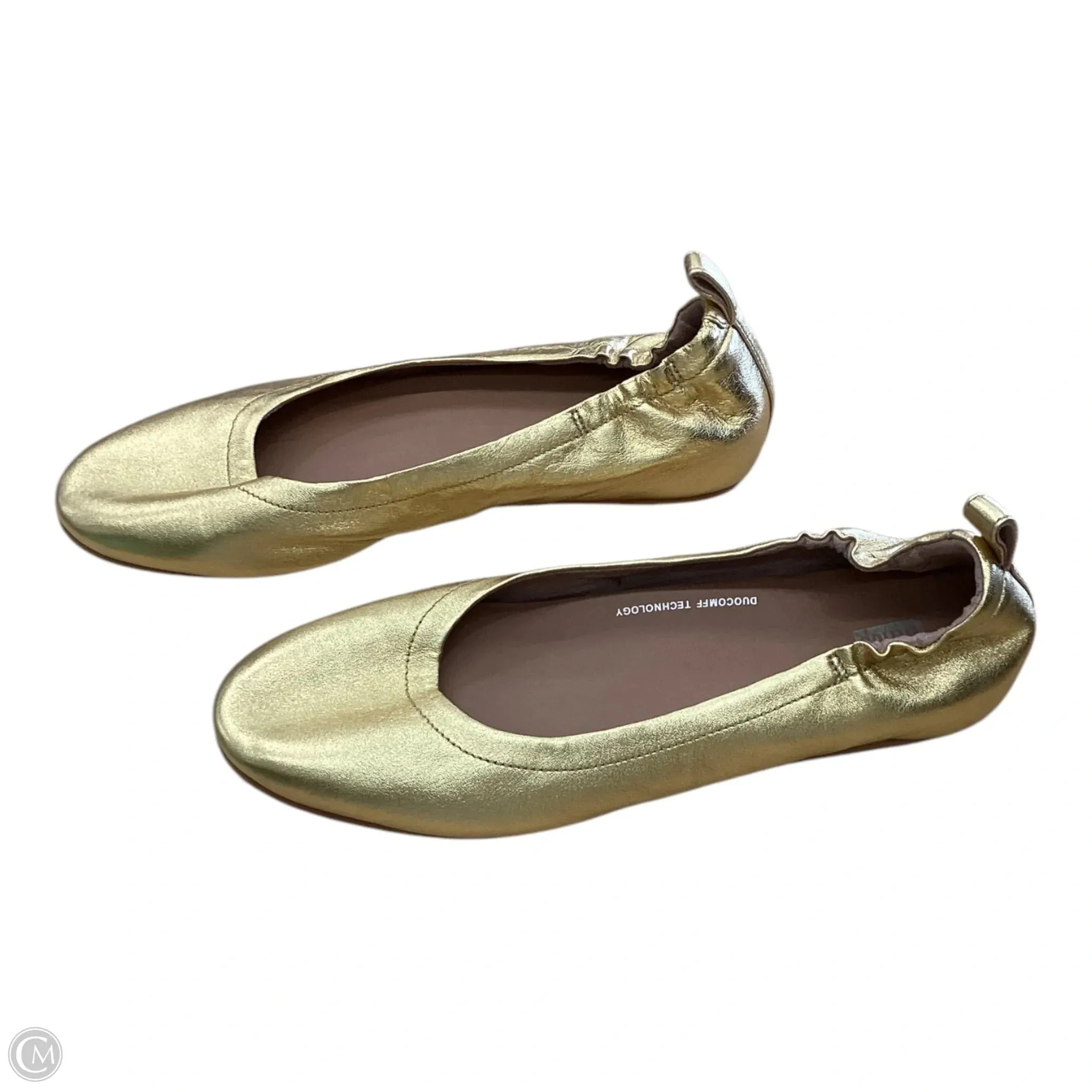 Shoes Flats By Fitflop In Gold, Size: 10