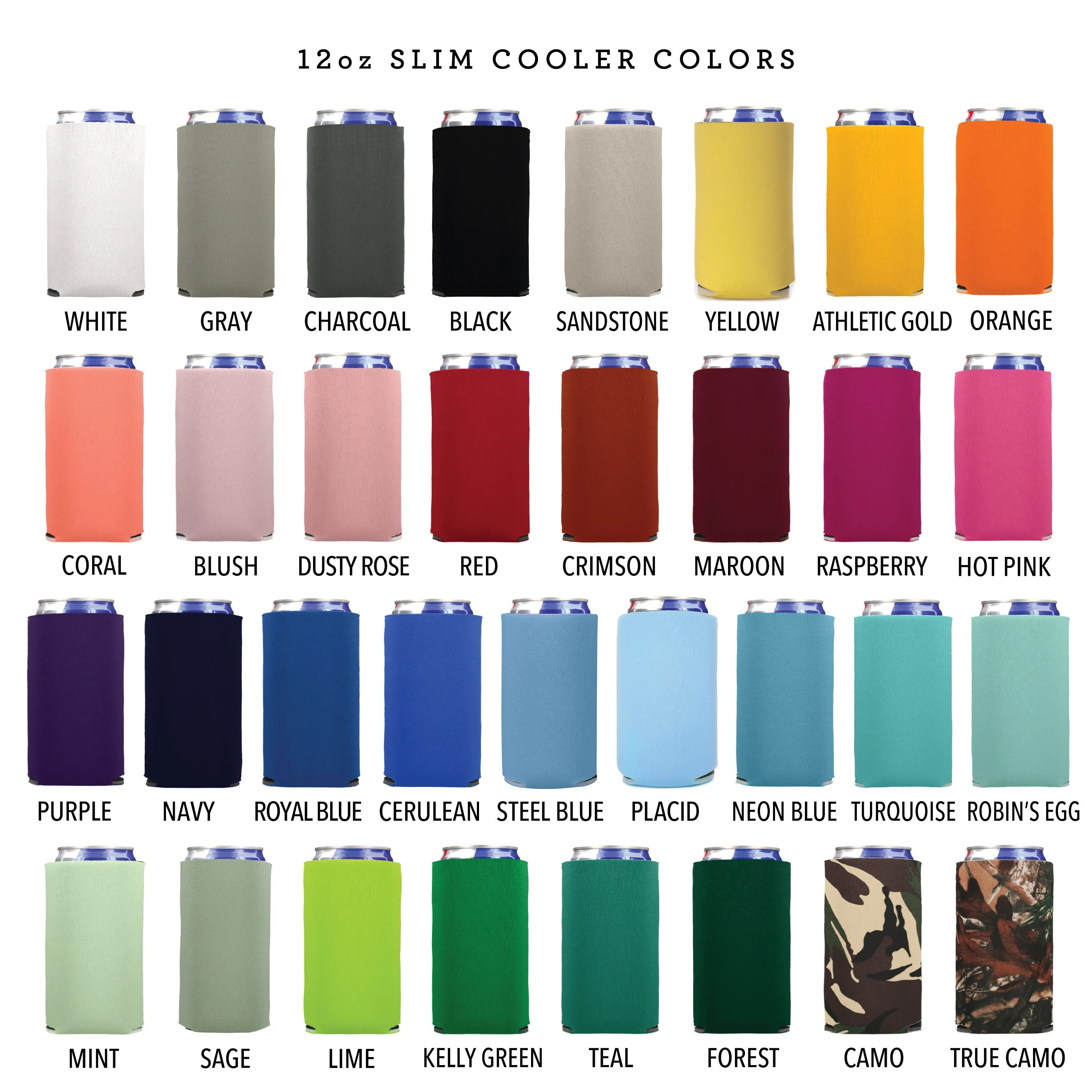Slim 12oz Wedding Can Cooler #80S - Good Times and Tan Lines
