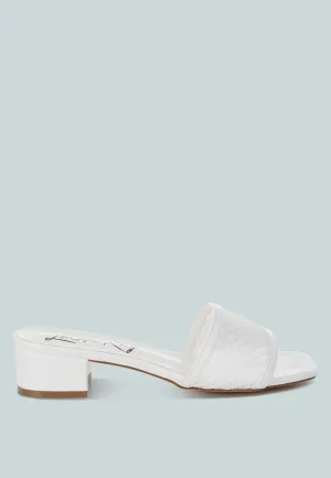 Slip-On Low Block Heels By RUW