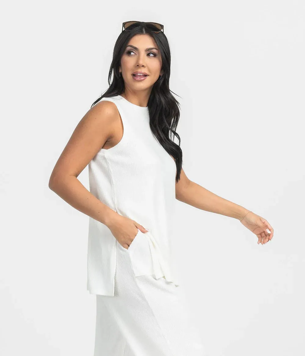Southern Shirt At Ease Tank - Off White