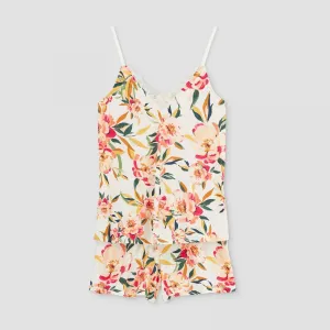 Stars Above Women's Floral Print Beautifully Soft Cami and Shorts Pajama Set