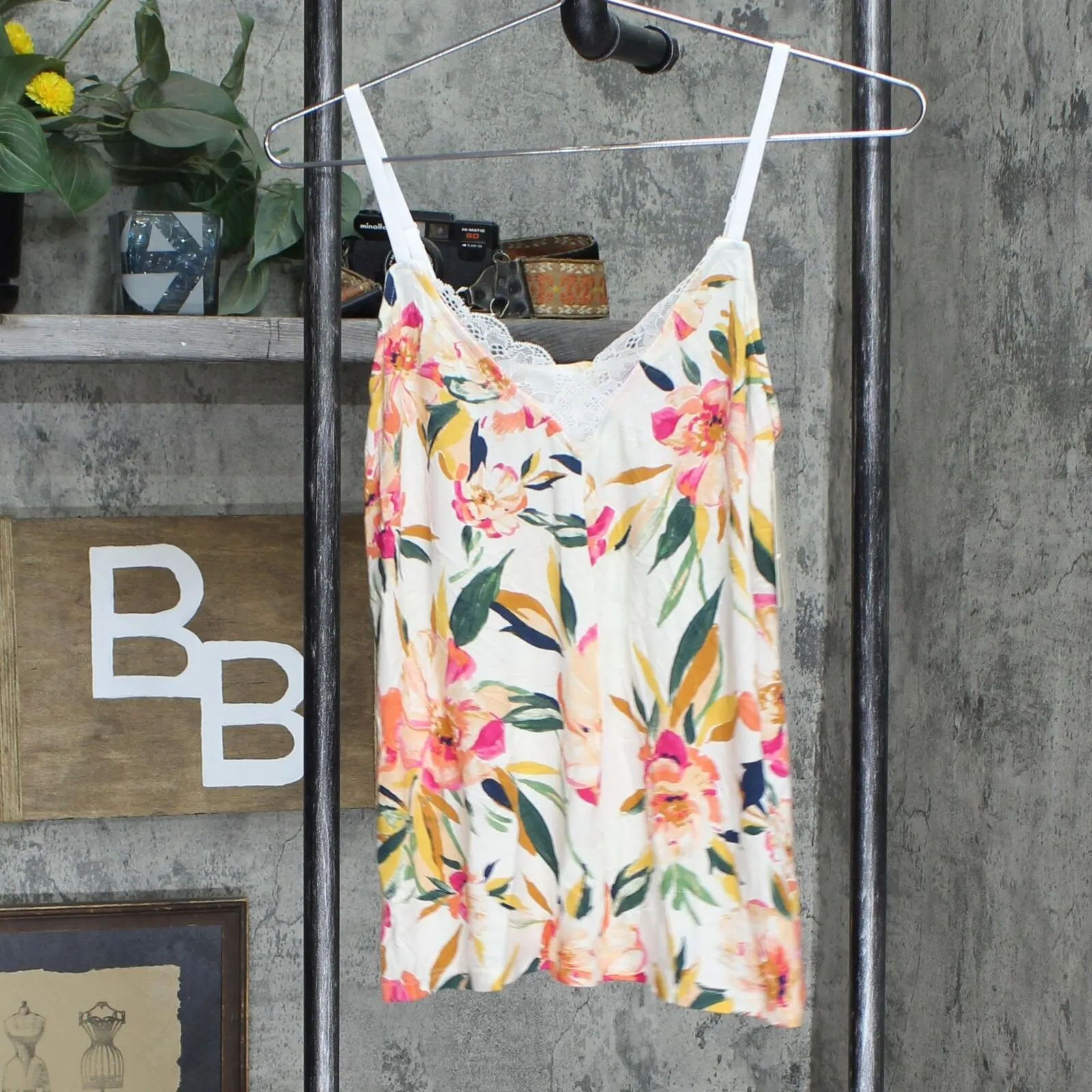 Stars Above Women's Floral Print Beautifully Soft Cami and Shorts Pajama Set