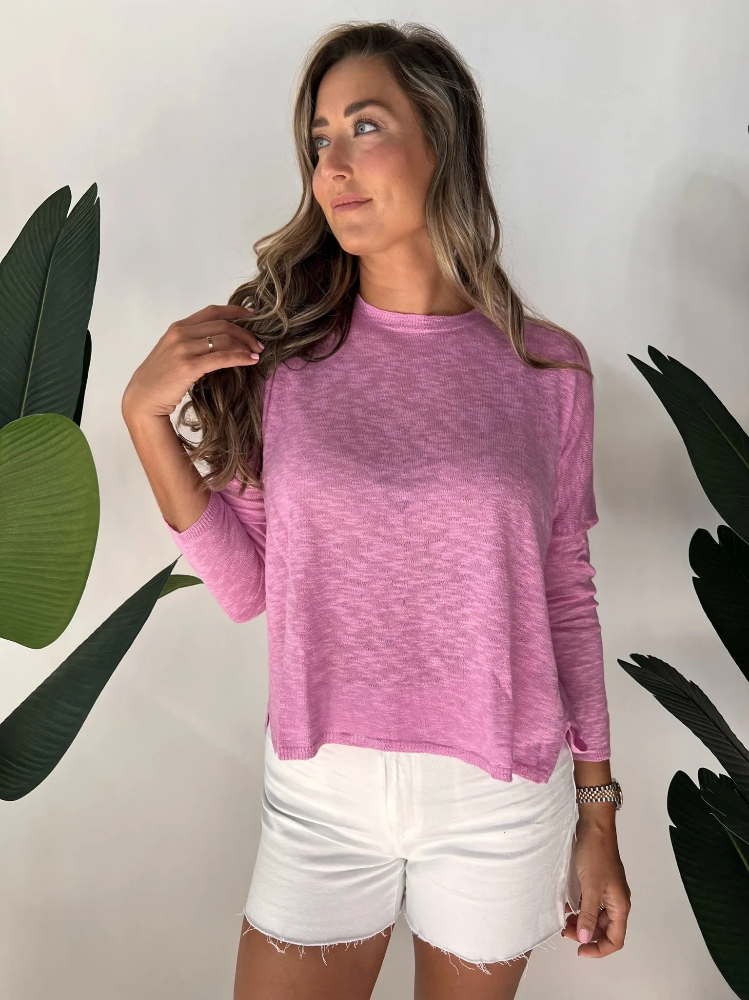Stitch Drop Sandcastle Sweater